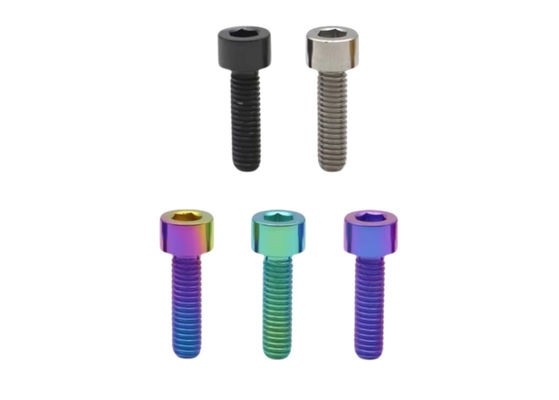 Customized Titanium Hexagon Socket Head Screws DIN 912 M6 X 20mm Natural Customized