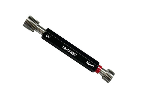 3/8-19 BSP G Go and NoGo Plug Thread Gauge with Calibration Certificate Manual Measure Method