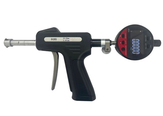 Internal Groove Micrometer with Pistol Grip 3-Point Contact for Bore Grooves Measurement