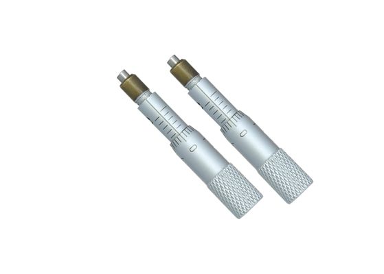 Measurement 0-0.2 Inch Micrometer Head Featuring Flat Measuring Face 0.001 Inch Graduation and ±0.0002 Inch Accuracy Precision Tool