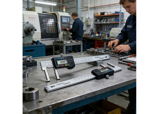 High Accuracy 30-300mm/1.2-12" Flat Point Internal Groove Electronic Digital Caliper for machine parts inner grooves Measurement