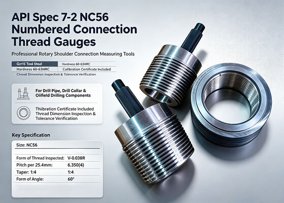 Oilfield Drilling API NC56 Working Thread Gauge Set Rotary Shouldered Connection Ring & Plug Gauges Supplier
