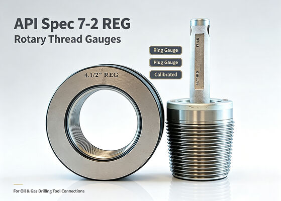 API 4 1/2 REG Regular Rotary Working Thread Ring and Plug Gauge with GCr15 Tool Steel for High Wear-Resistance