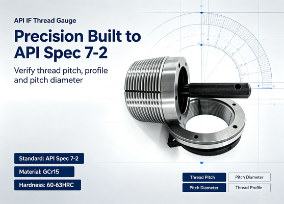 API IF 6 5/8 Rotary Shouldered Connection Gauge API Spec 7-2 for Oil & Gas Drill Pipe
