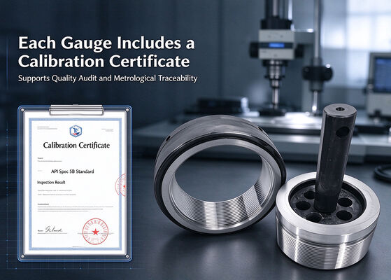 API Spec 5B TBG NU Non-Upset Tubing Thread Gauge Oilfield Petroleum Tubing Thread Measuring Tool