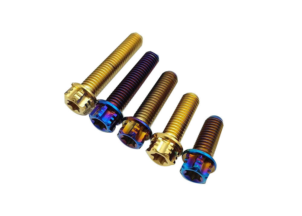 Flange Flower Head Titanium Cycle Disc Roter Bolt Button Head Torx Drive