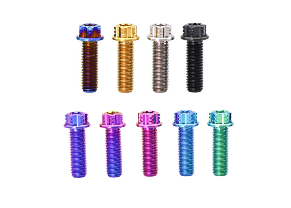 Flange Flower Head Titanium Cycle Disc Roter Bolt Button Head Torx Drive