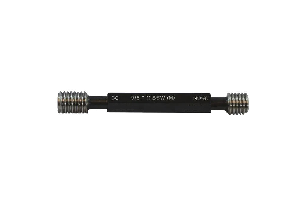 5/8"-11 BSW Go and NoGo Plug Thread Gauge with Calibration Certificate