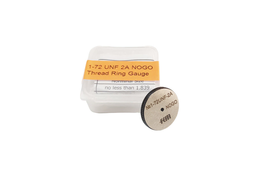 Unified Ring and Plug Thread Gauge Adjustable UNF 2A NOGO Thread Ring Gauge 1-72 for Precision Machinist Needs