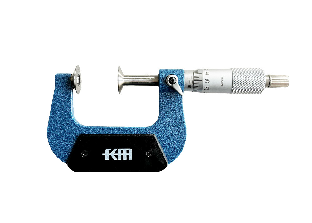 Professional Special Micrometers for Precise Measurement of 25-50mm Disc-Shaped Workpiece with High Resolution of 0.01mm