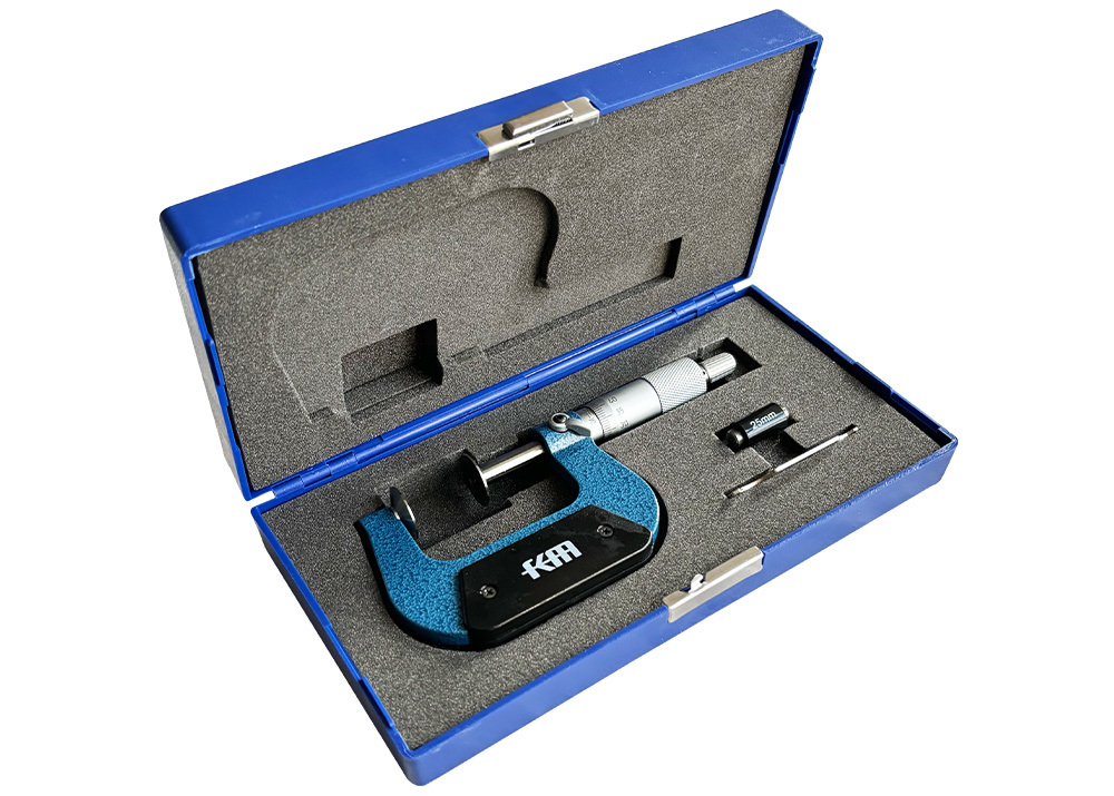 Professional Special Micrometers for Precise Measurement of 25-50mm Disc-Shaped Workpiece with High Resolution of 0.01mm
