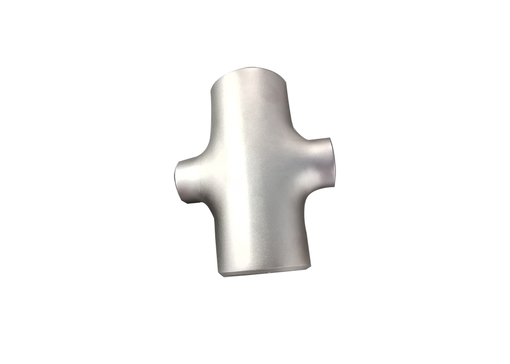 GR2 Titanium Butt Weld Reducing Cross DN40 DN25 Pipe Fitting for Industrial