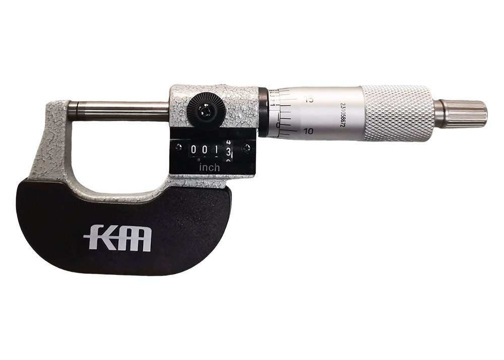 High Precision Mechanical Counter Micrometer 0-1″ Range for Outside Measurement