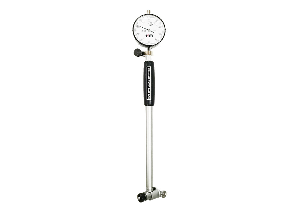 Customized Metric 100-160mm Dial Bore Gauge with Extensions Hole Diameter Measuring Device Used Wood Case Package