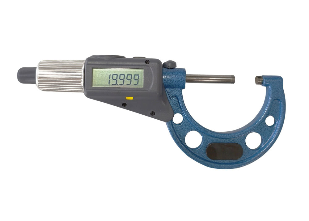 20-50mm Digital Outside Micrometer with Double Display for Left or Right Had Using