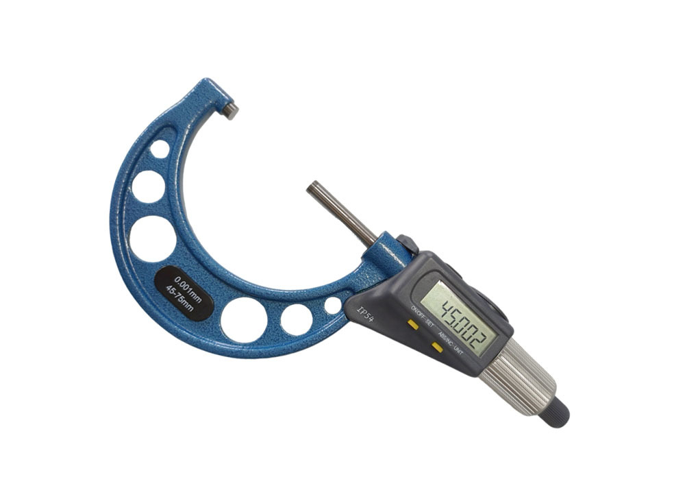 45-75mm IP54 Digital Outside Micrometer with Double Display Suitable in All Kind of Conditions