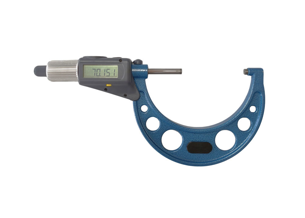 70-100mm Double Display Digital Micrometer with Carbide Measuring Face for Precise Measurement