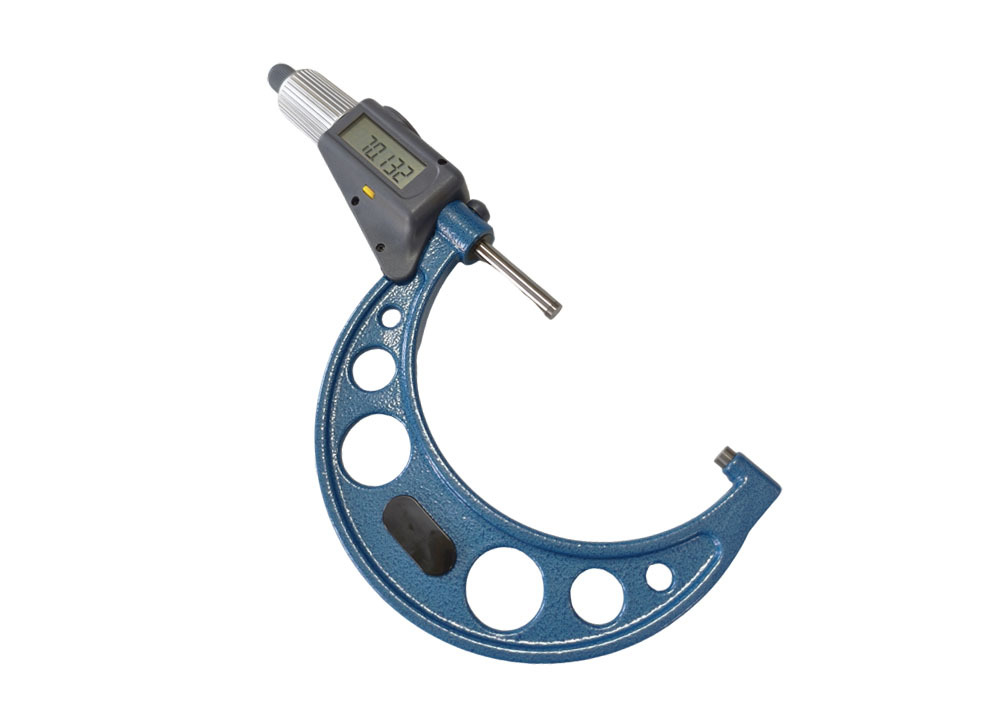 70-100mm Double Display Digital Micrometer with Carbide Measuring Face for Precise Measurement