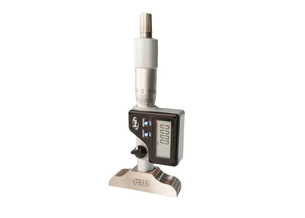 IP65 0-150mm Digital Depth Micrometer Gauge Tools with Carbide-Tipped Rod