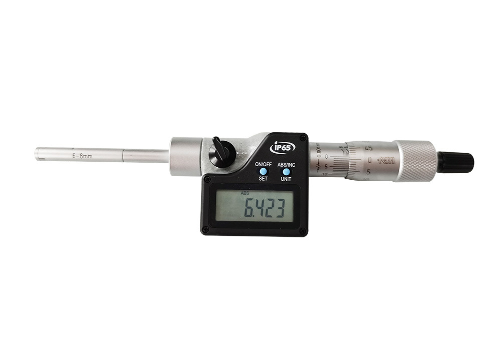 IP65 Rated 6-8mmDigital Three Point Internal Micrometer for Machining and Quality Control