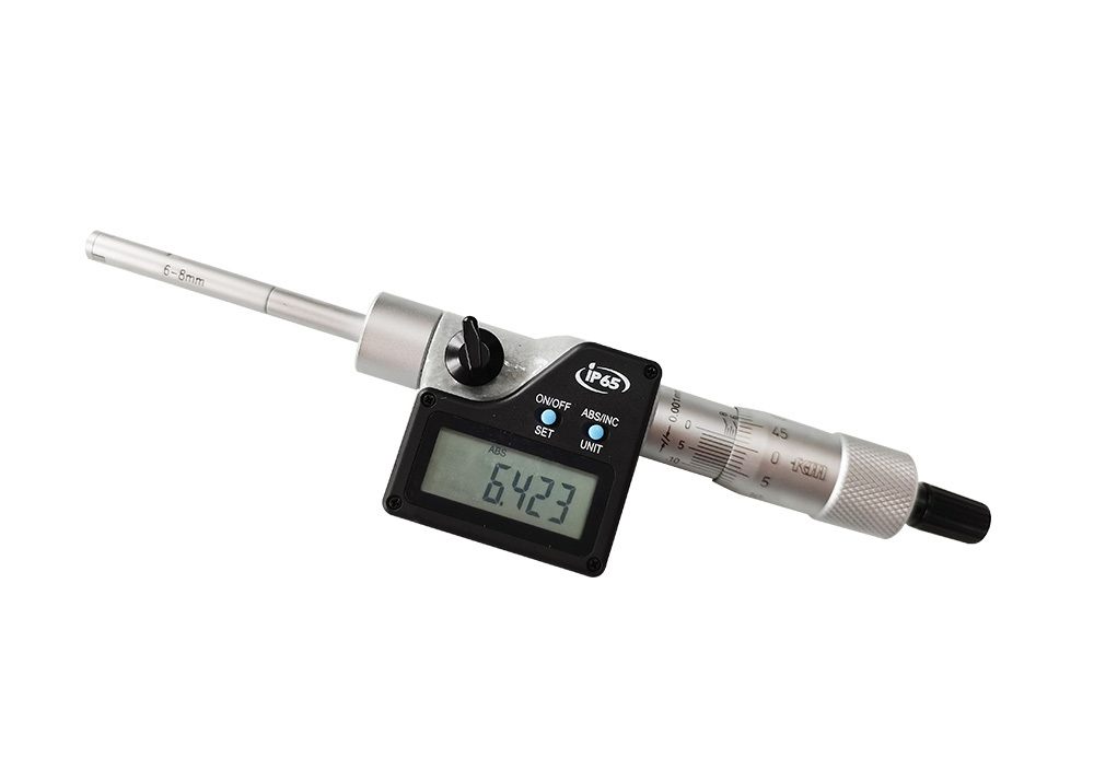 IP65 Rated 6-8mmDigital Three Point Internal Micrometer for Machining and Quality Control