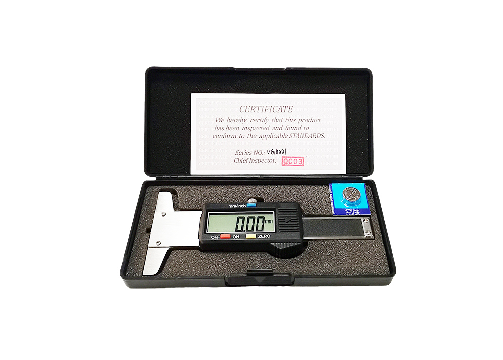 Digital Depth Gauge 0-30mm Thin Rod Design for Narrow Groove Measurement