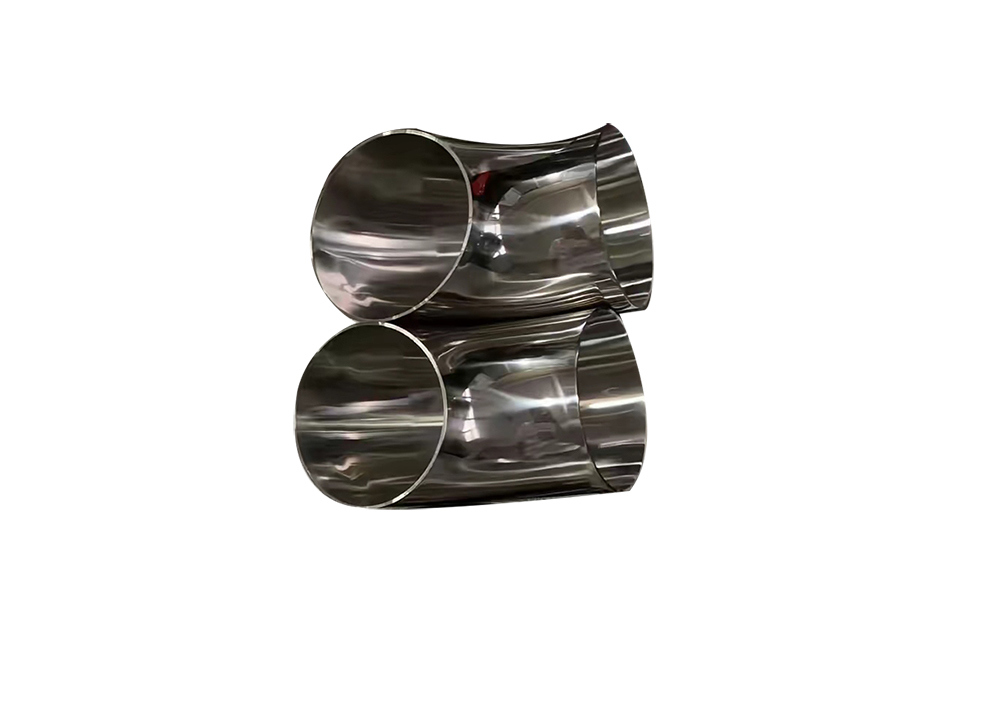 Sanitary Titanium Elbow Pipe Fittings 90° Elbow with Inner and Outer Surface Polishing