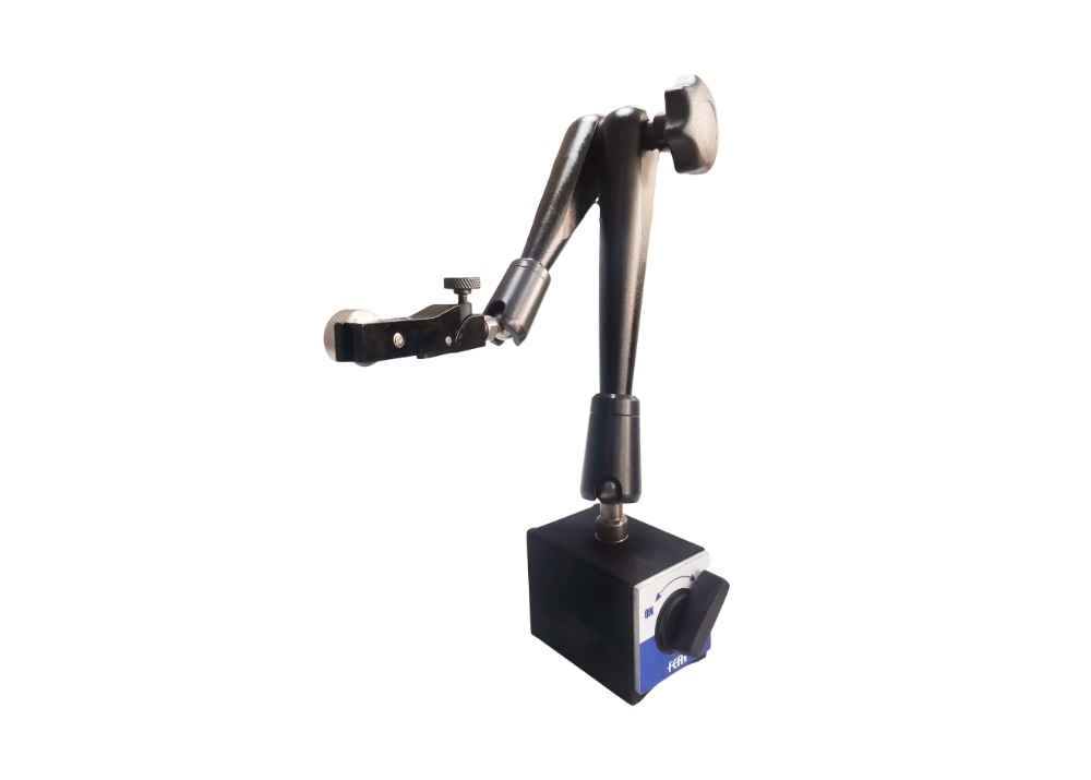 Highly Precision 100kg Magnetic Force Black Forced Locking Pole Type Magnetic Stand