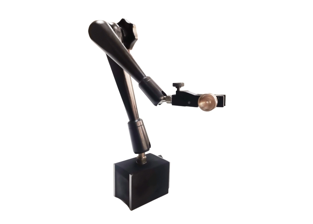 Highly Precision 100kg Magnetic Force Black Forced Locking Pole Type Magnetic Stand