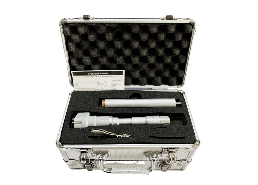 50-63mm Three-Point Internal Micrometer for Sub-Micron Accuracy 0.005mm in Bore Gauging