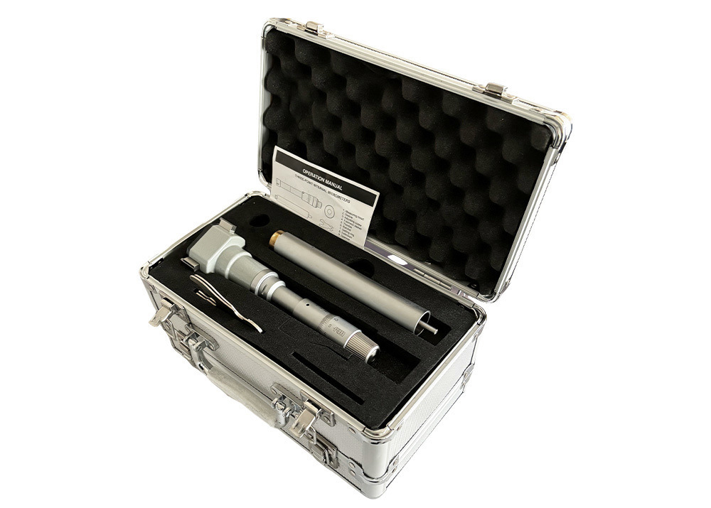 Three-Point Internal Micrometer for Rapid Bore Sizing Measurement Automotive & Machining