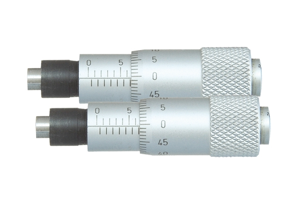 Accuracy 0-6.5mm Small Micrometer Head with Plain Stem and Flat Measuring Face
