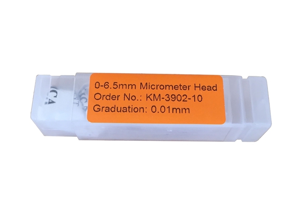 Micrometer Head 0-0.25" Range 0.001" Graduation ±0.0002" Accuracy Flat Face Plain Thimble
