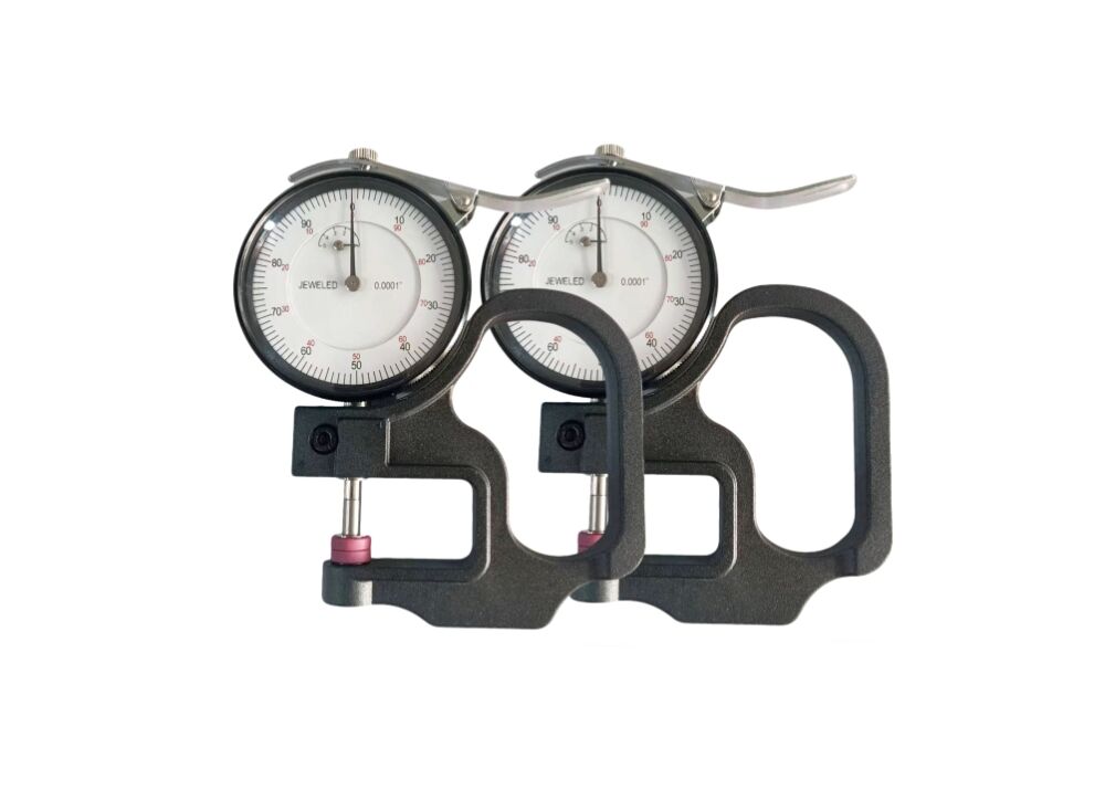 Inch Thickness Gauge with 0.0001" High Resolution for Measuring Thickness of Small Parts , Metal , Rubber