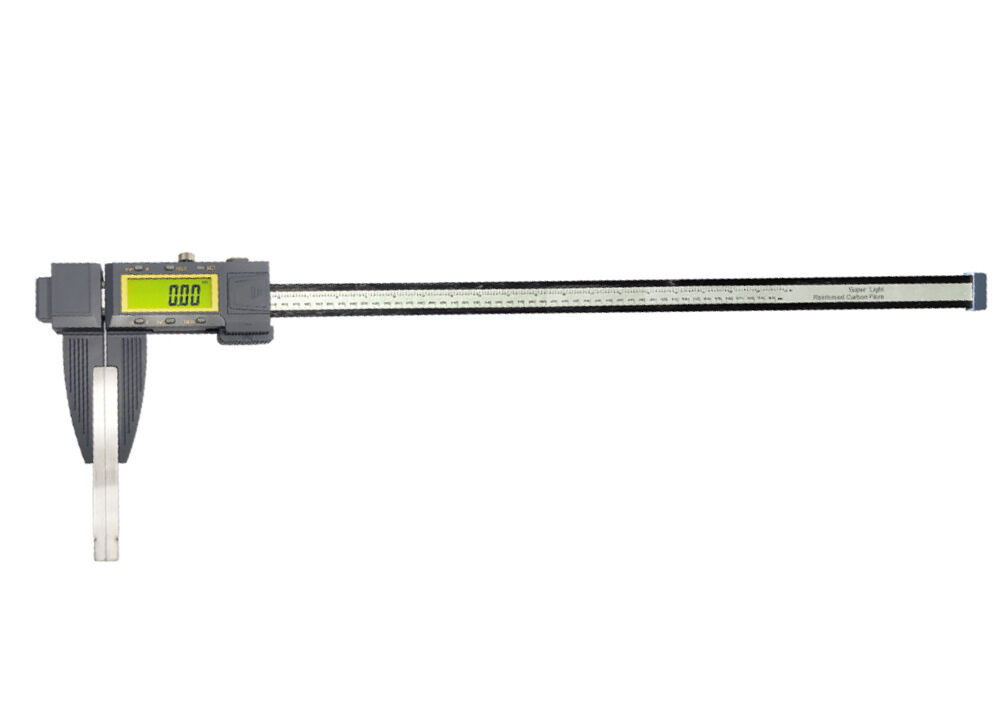 Heavy Duty 0-600mm/0-24″ Carbon Fiber Digital Caliper IP65 Dustproof Waterproof Industrial Measuring Instrument