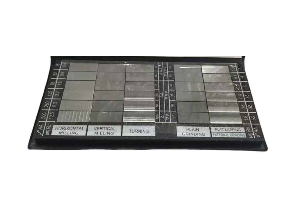 Portable 30Pcs Surface Roughness Comparator Kit Calibrated Surface Finish Reference Block for QC Testing