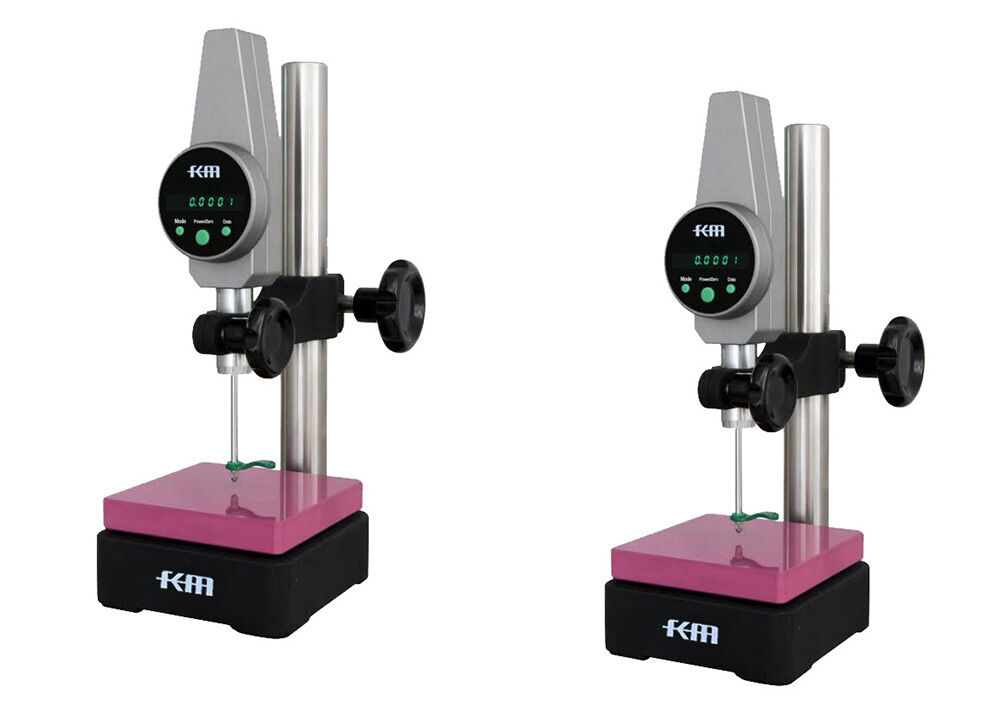 0-100mm High Precision Digital Height Gauge with 0.0001mm Resolution and Ceramic Base for Mold Automotive Aerospace Electronic Parts Inspection
