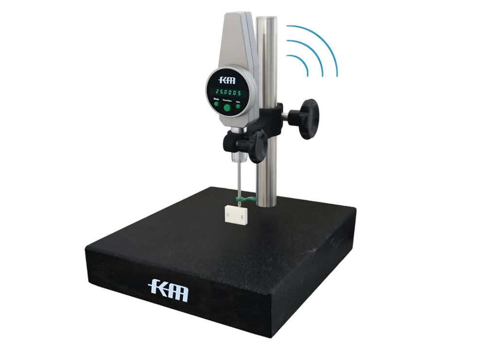 Built-in Bluetooth Wireless Data Output 0-50mm High Precision Digital Height Gauge with 0.0005mm Resolution for Mold Automotive Aerospace Electronic Parts Inspection