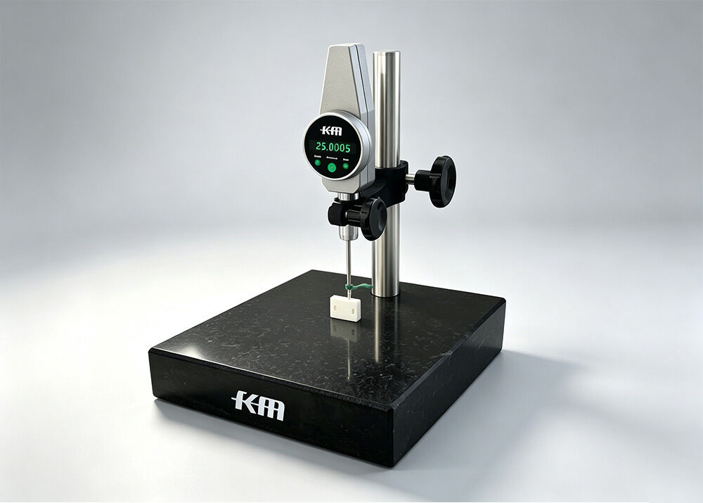 Built-in Bluetooth Wireless Data Output 0-50mm High Precision Digital Height Gauge with 0.0005mm Resolution for Mold Automotive Aerospace Electronic Parts Inspection