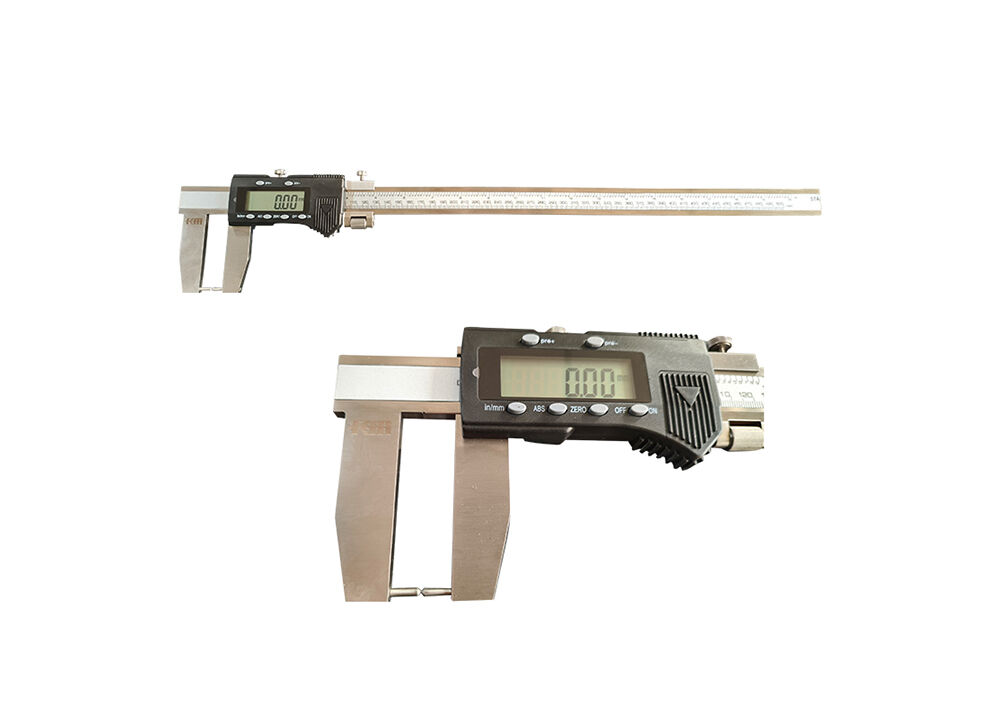 0-150mm/0-6'' Digital External Groove Caliper with Cylindrical Contact Point for Outside Diameter Groove Measurement