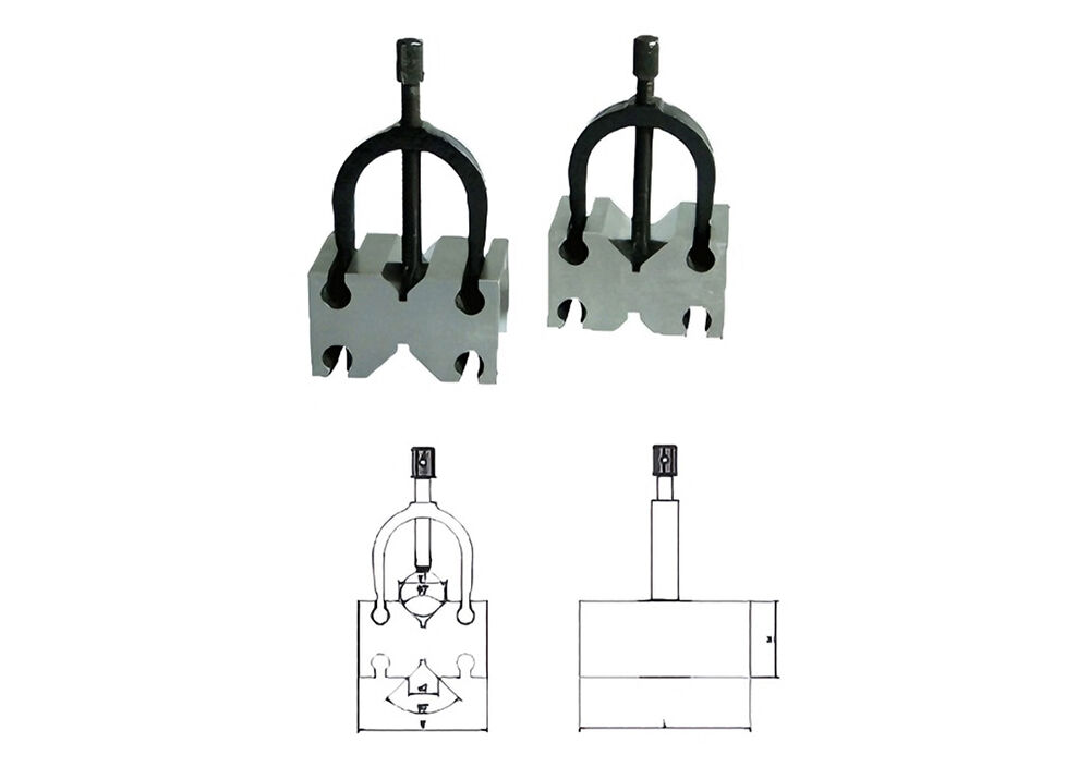 Toolroom Use V Blocks Precision Vee Blocks for Design Processing Clamping & Runout Checking Work