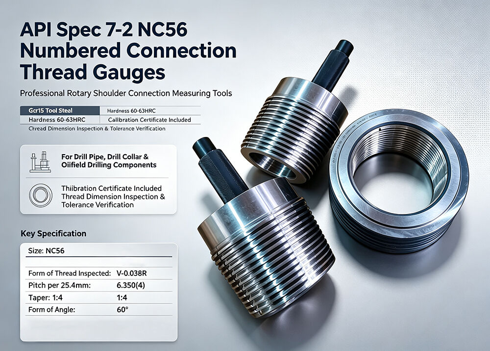 Oilfield Drilling API NC56 Working Thread Gauge Set Rotary Shouldered Connection Ring & Plug Gauges Supplier