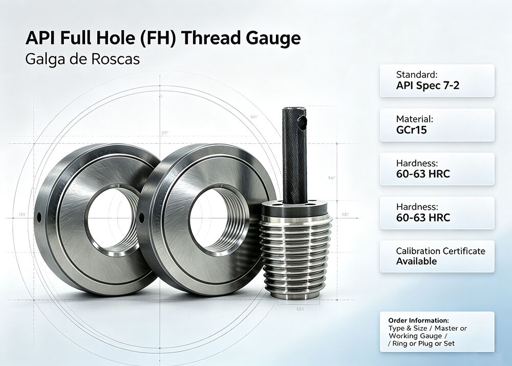 4 1/2 Full Hole Rotary Shouldered Connection Thread Gauges for Inspection Internal & External Threads of Drill Pipe, Drill Collar