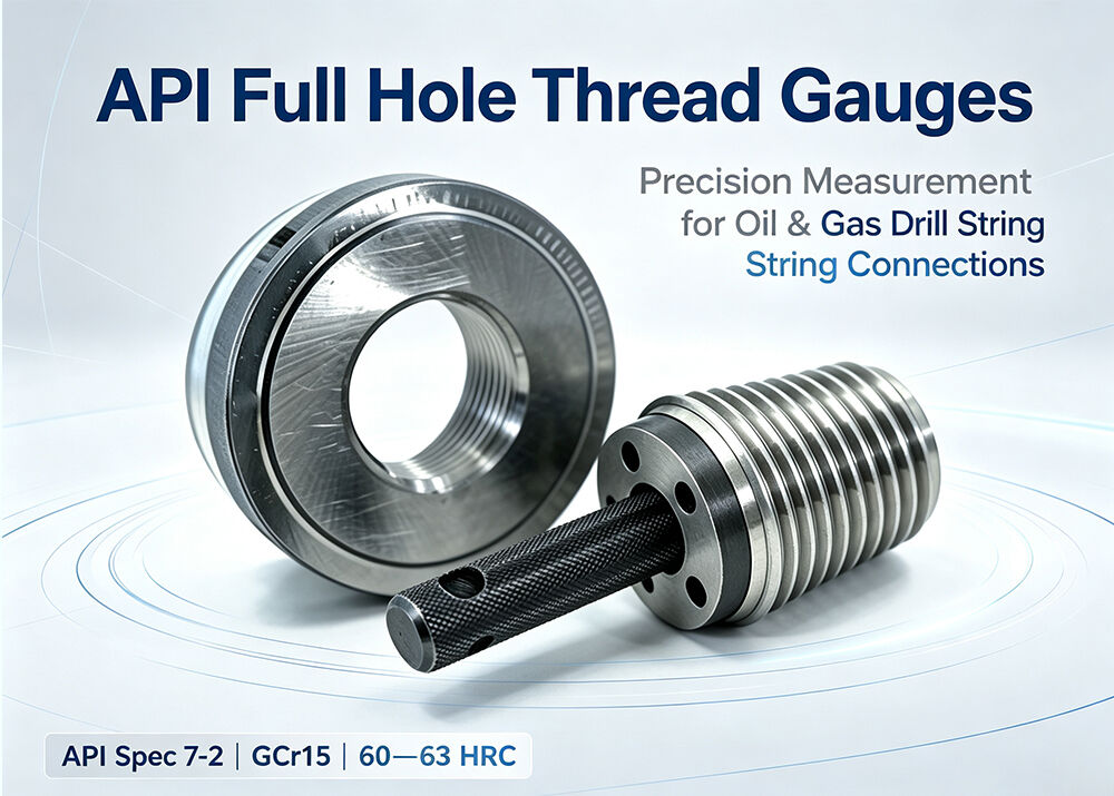 Precision API 6 5/8 FH Thread Gauges, Calibrated OCTG Rotary Shoulder Thread Inspection Tool