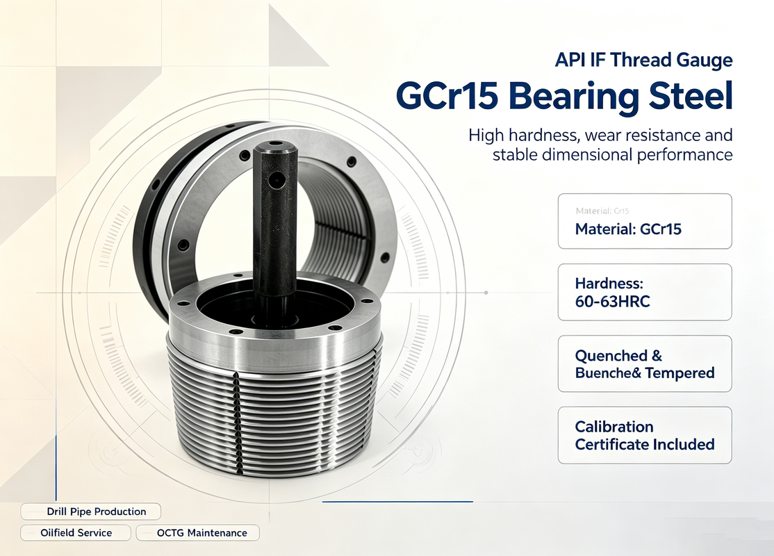 API IF 6 5/8 Rotary Shouldered Connection Gauge API Spec 7-2 for Oil & Gas Drill Pipe
