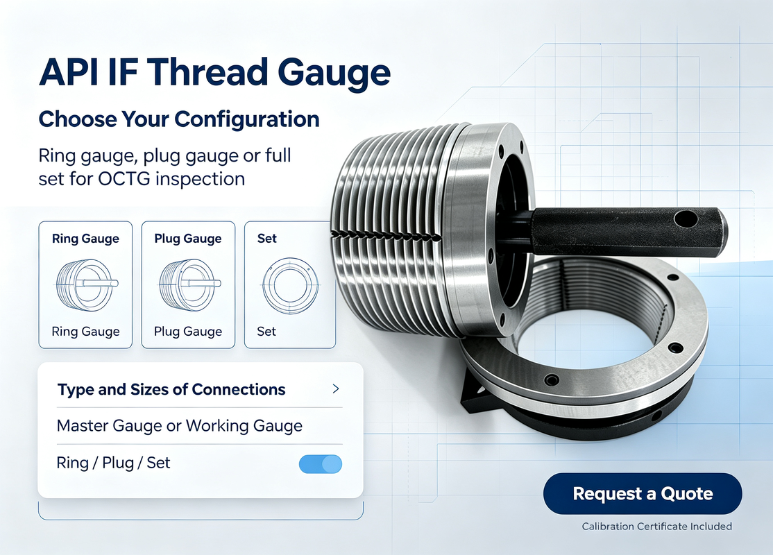 API IF 6 5/8 Rotary Shouldered Connection Gauge API Spec 7-2 for Oil & Gas Drill Pipe