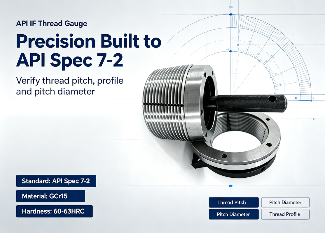 API IF 6 5/8 Rotary Shouldered Connection Gauge API Spec 7-2 for Oil & Gas Drill Pipe