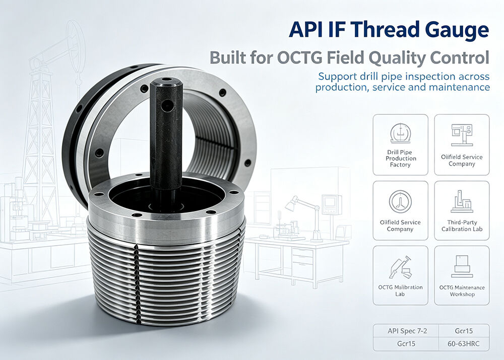6 5/8 IF API Thread Plug & Ring Gauge API Spec 7-2 Oilfield Drill Pipe Thread Inspection Gauge