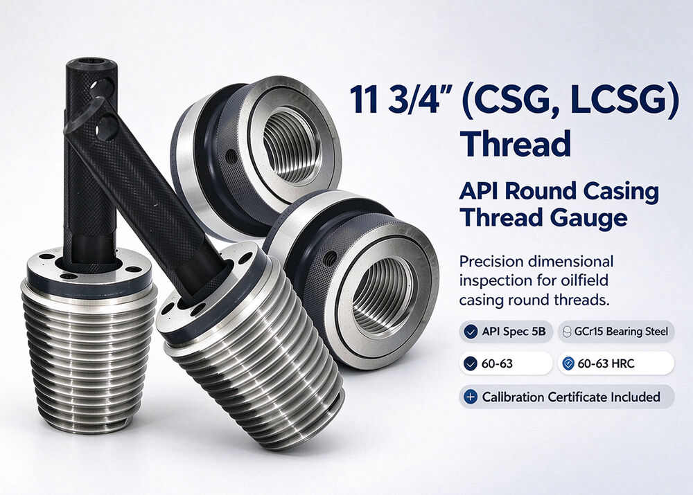 API 5B LCSG CSG Thread Gauges Working & Master Gauge for Oilfield Casing Thread Verification