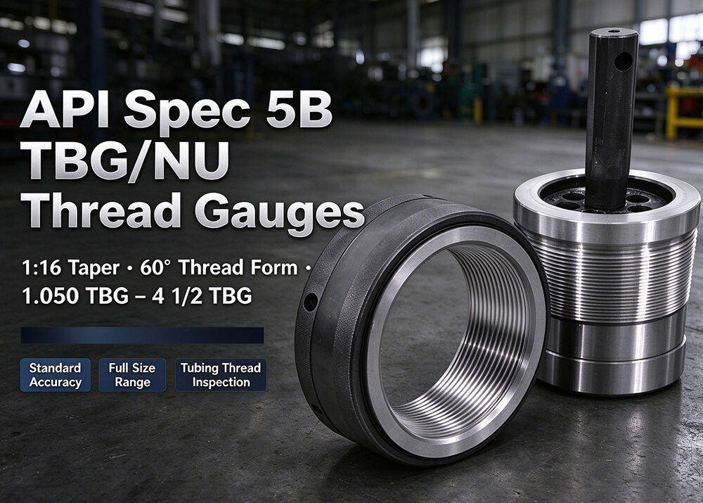 API NUE Thread Plug Gauge for Box(coupling) Thread Inspection and Ring Gauge for Pin(pipe end) Thread Inspection